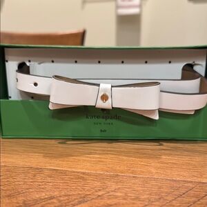 Kate Spade White Bow Belt